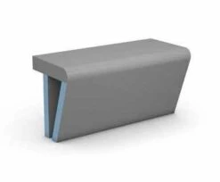 Wedi Sanoasa Tileable Bench 3 - Curved - 900mm
