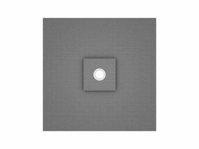 Wedi Fundo Ligno Floor Level Shower Tray- Central Drain - 900 X 900mm 3 Wedi Fundo Ligno Floor Level Shower Tray- Central Drain - 900 X 900mm