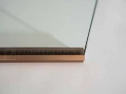 ABACUS Wet Room 10mm Glass Recessed Channel - 1200mm - Brushed Bronze -Perfect Finish 1130683 2