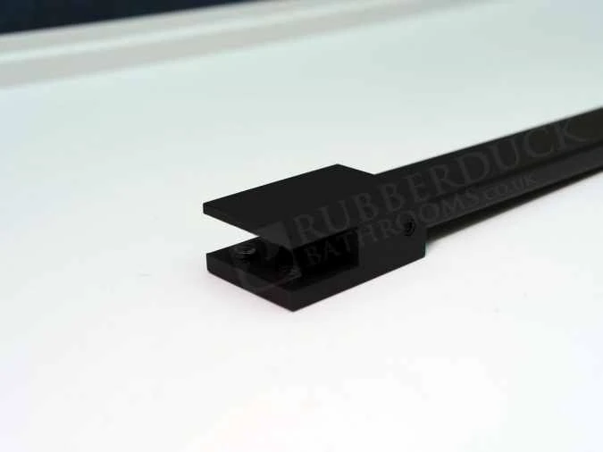 Abacus Wetroom Glass Matt Black Ceiling Support Arm 600mm 4 Abacus Wetroom Glass Matt Black Ceiling Support Arm 600mm - Image 2