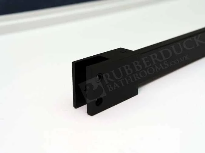 Abacus Wetroom Glass Matt Black Ceiling Support Arm 600mm 5 Abacus Wetroom Glass Matt Black Ceiling Support Arm 600mm - Image 3