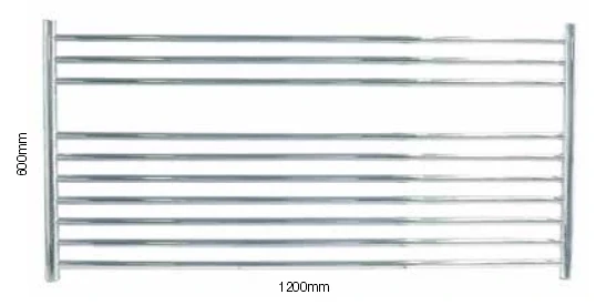 600 X 1200mm Sussex Newick Stainless Steel Towel Rail - JIS Europe 4 600 X 1200mm Sussex Newick Stainless Steel Towel Rail - JIS Europe - Image 2