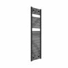Hugo2 1652 X 400mm Towel Radiator - Matt Black - High Heat Output - Tissino -Perfect Finish 1652x400 matt black