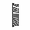 Hugo2 1652 X 600mm Towel Radiator - Matt Black - High Heat Output - Tissino 2 Hugo2 1652 X 600mm Towel Radiator - Matt Black - High Heat Output - Tissino -Perfect Finish 1652x600 matt black