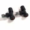 Angled Radiator Valves - Matt Black - Pair - Scudo -Perfect Finish 20220111 162739