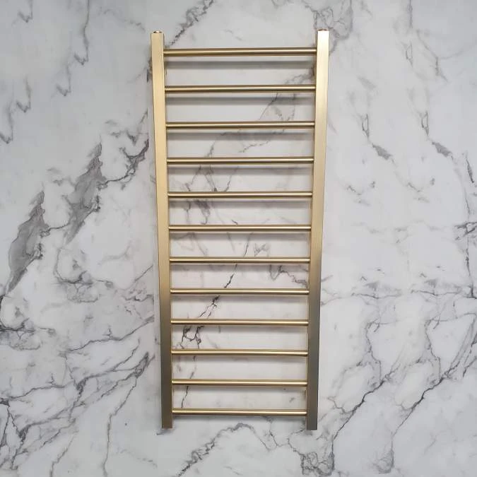Scudo Vibe 500 X 800 Brushed Brass Towel Radiator 6 Scudo Vibe 500 X 800 Brushed Brass Towel Radiator - Image 4