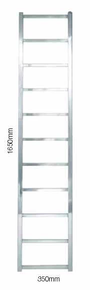 1650 X 350mm Sussex Brunswick Stainless Steel Towel Rail - JIS Europe