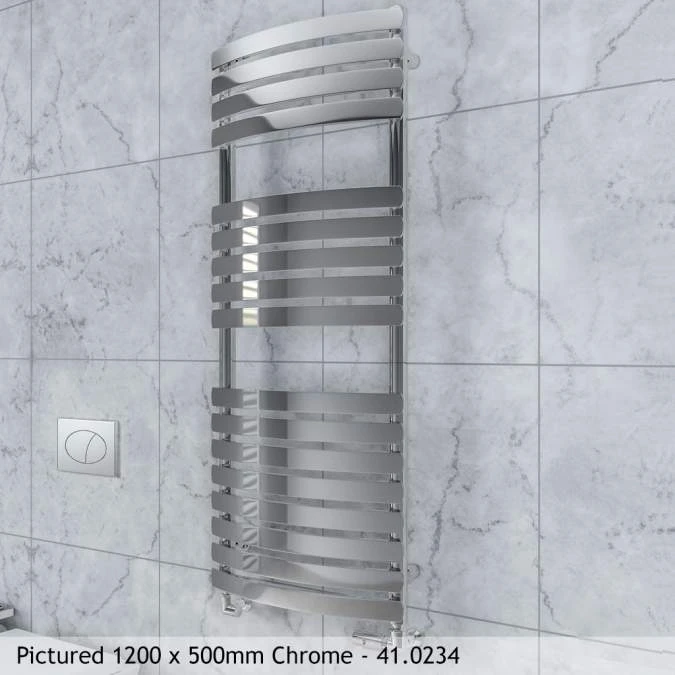 Eastbrook Staverton 1800 X 500mm Curved Designer Towel Rail - Chrome - 41.0236 3 Eastbrook Staverton 1800 X 500mm Curved Designer Towel Rail - Chrome - 41.0236 - Image 2