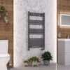 Eastbrook Wendover 1200 X 600mm Matt Anthracite Towel Radiator 2 Eastbrook Wendover 1200 X 600mm Matt Anthracite Towel Radiator -Perfect Finish 41.0325 1