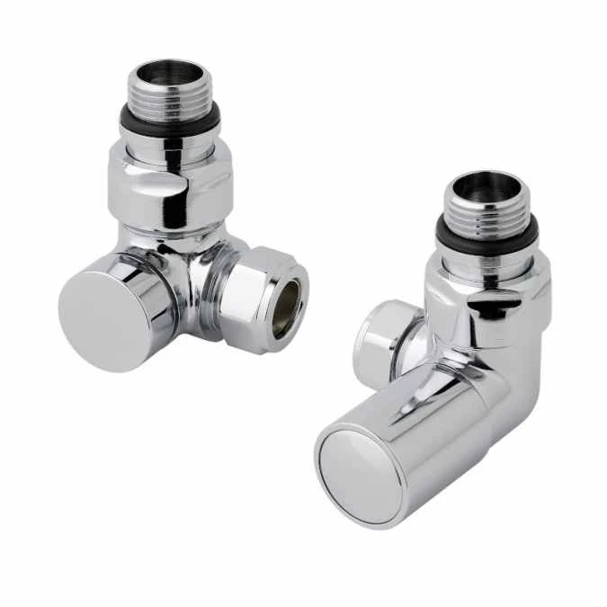 Scudo Double Corner Radiator Valves - Chrome 4 Scudo Double Corner Radiator Valves - Chrome - Image 2