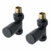 Eastbrook Straight Radiator Valves - Anthracite - Pair 2 Eastbrook Straight Radiator Valves - Anthracite - Pair -Perfect Finish 41.3016 tweak colour