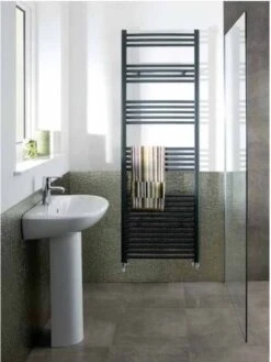 Eastbrook Wendover 1200 X 500mm Matt Anthracite Towel Radiator -Perfect Finish 41 4.0320 towel rail anthracite