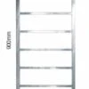 900 X 520mm Sussex Brunswick Stainless Steel Towel Rail - JIS Europe 2 900 X 520mm Sussex Brunswick Stainless Steel Towel Rail - JIS Europe -Perfect Finish 520 x 900