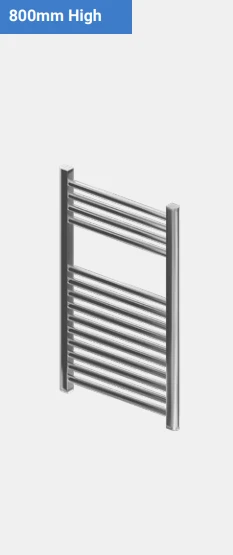Eastbrook Westward 1800mm X 400mm Straight Chrome Towel Radiator 6 Eastbrook Westward 1800mm X 400mm Straight Chrome Towel Radiator - Image 4