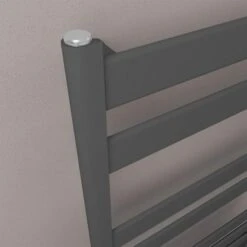 Eastbrook Pelago 1200x500mm Matt Anthracite Aluminium Towel Rail -Perfect Finish 86.0216 3