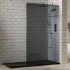 Aquaglass+ 1400mm Tinted Walk-in Shower Enclosure, Frontline Bathrooms -Perfect Finish Aquaglass 10mm Tinted Walk in Shower Enclosure 4