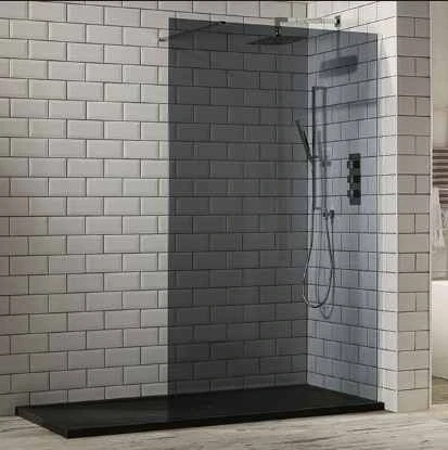 Aquaglass+ 1400mm Tinted Walk-in Shower Enclosure, Frontline Bathrooms 3 Aquaglass+ 1400mm Tinted Walk-in Shower Enclosure, Frontline Bathrooms