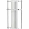 Bayswater Franklyn 1500 X 575mm Traditional Towel Rail - White & Chrome -Perfect Finish BAYR004