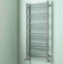 Eastbrook Biava Chrome Round Towel Rail 1200mm X 500mm