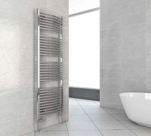 Eastbrook Biava 688 X 450 Chrome Curved Towel Radiator 3 Eastbrook Biava 688 X 450 Chrome Curved Towel Radiator