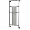 Blenheim Traditional Towel Radiator, 574 X 1362, Chrome & White, Holborn London 1855 -Perfect Finish Blenheim 574 1362 Frontline Rad