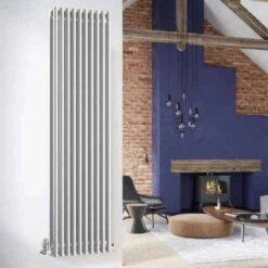 DQ Bosun Double 1800 X 300 White Vertical Radiator