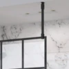 Roman Black Square Wetroom Glass Ceiling Support Bar For 6, 8 & 10mm Glass 1 Roman Black Square Wetroom Glass Ceiling Support Bar For 6, 8 & 10mm Glass -Perfect Finish Capture 4