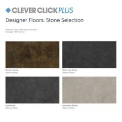 Clever Click Belmont Flooring 1.49m2 Per Pack 9 Clever Click Belmont Flooring 1.49m2 Per Pack -Perfect Finish Clever Click Plus Stone Selection 3