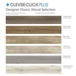 Clever Click Claremont Oak Flooring 1.76m2 Per Pack 9 Clever Click Claremont Oak Flooring 1.76m2 Per Pack -Perfect Finish Clever Click Plus Wood Selection 1