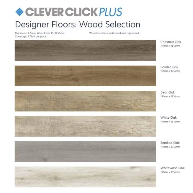 Clever Click Plus Bear Oak Flooring 1.76m2 Per Pack 6 Clever Click Plus Bear Oak Flooring 1.76m2 Per Pack - Image 4