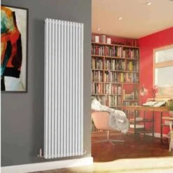 DQ Cube Double 1771 X 400 Vertical Radiator White