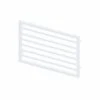 Abacus Metro Bathroom Towel Rail - 578 X 800mm - Matt White -Perfect Finish ELME057880WH IMAGE