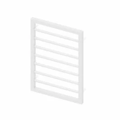 Abacus Metro Bathroom Towel Rail - 655 X 450mm - Matt White