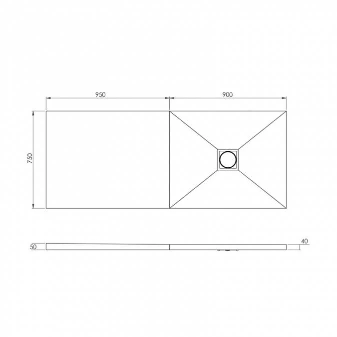 Abacus Raised Tray Wetroom Kit 6 - 1850 X 750mm 4 Abacus Raised Tray Wetroom Kit 6 - 1850 X 750mm - Image 2