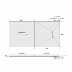 Abacus Raised Linear Wetroom Kit 3L - 1850 X 900mm 9 Abacus Raised Linear Wetroom Kit 3L - 1850 X 900mm -Perfect Finish EMK3 05 1809 TECH rd