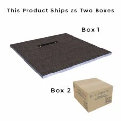 Abacus Wetroom Level Access Linear End Waste Tileable Tray Kit 900 X 900mm -Perfect Finish EMK3 EN 0909 IMAGE rd