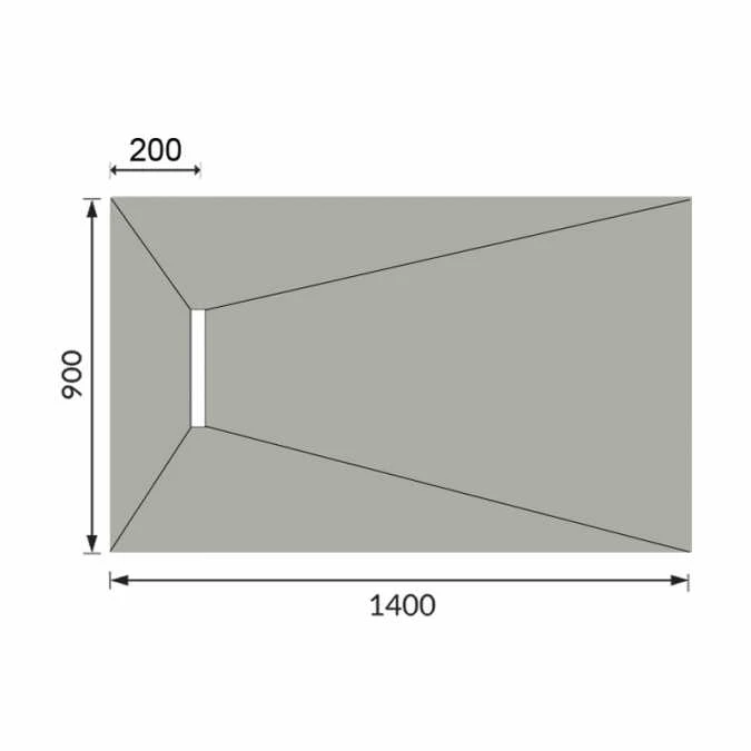 Abacus Elements Level Access Linear Waste Wetroom 1400 X 900 X 30mm 5 Abacus Elements Level Access Linear Waste Wetroom 1400 X 900 X 30mm - Image 3