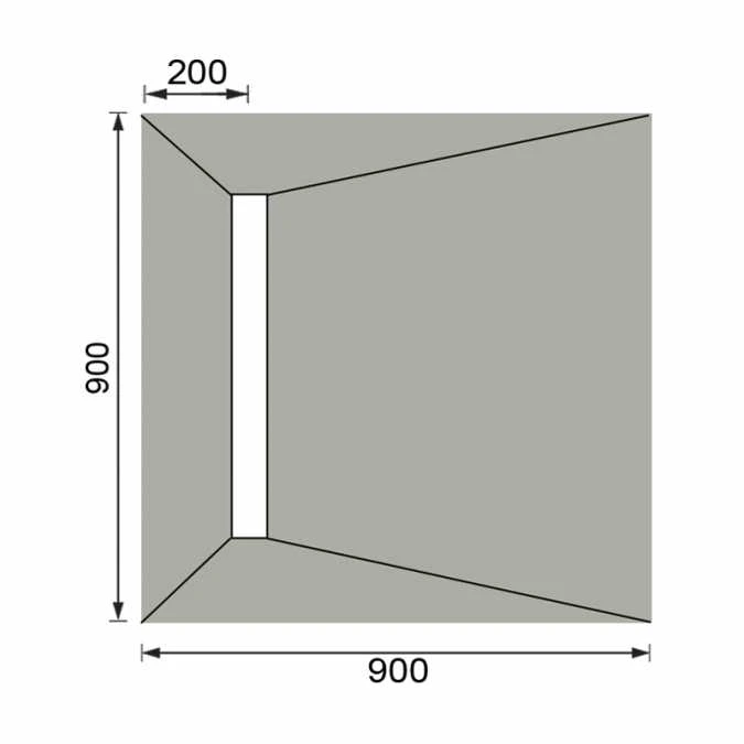 Abacus Elements Level Access Linear End Waste Wet Room Kit 900 X 900 X 30mm 4 Abacus Elements Level Access Linear End Waste Wet Room Kit 900 X 900 X 30mm - Image 2
