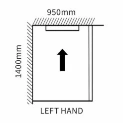 Abacus Infinity Wet Room Tray - Left Hand - 1400 X 950mm 9 Abacus Infinity Wet Room Tray - Left Hand - 1400 X 950mm -Perfect Finish EMKE L7 1409 TECH RD