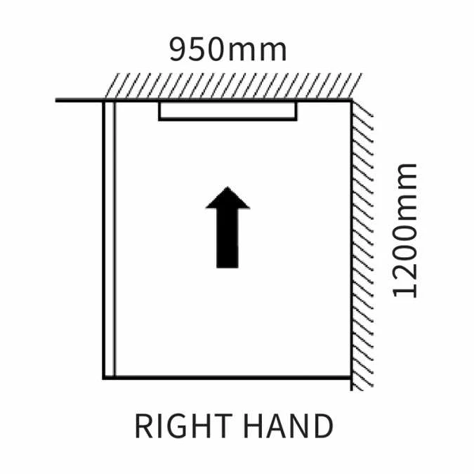Abacus Infinity Wet Room Tray - Right Hand - 1200 X 950mm 5 Abacus Infinity Wet Room Tray - Right Hand - 1200 X 950mm - Image 3