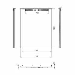 Abacus Infinity Wet Room Tray - Right Hand - 1200 X 950mm 10 Abacus Infinity Wet Room Tray - Right Hand - 1200 X 950mm -Perfect Finish EMKE R7 1209 TECH rd 1