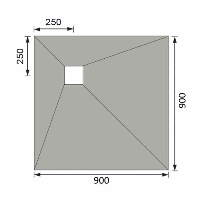 Abacus Elements Level Access Wetroom Kit 900 X 900mm Offset Waste 7 Abacus Elements Level Access Wetroom Kit 900 X 900mm Offset Waste - Image 5