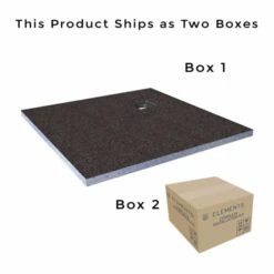 Abacus Elements Level Access Wetroom Kit 1000 X 1000mm Offset Waste -Perfect Finish EMKS CO 1212 IMAGE rd 1