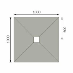 Abacus Tileable Square Shower Tray 1000 X 1000mm Centre Drain 15 Abacus Tileable Square Shower Tray 1000 X 1000mm Centre Drain -Perfect Finish EMST 05 0515 TECH rd