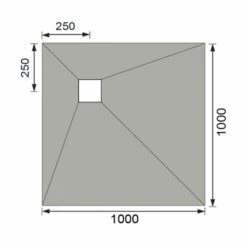 Abacus Tileable Square Shower Tray 1000 X 1000mm Corner Drain 15 Abacus Tileable Square Shower Tray 1000 X 1000mm Corner Drain -Perfect Finish EMST 05 1510 TECH rd
