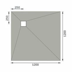 Abacus Tileable Wet Room Square Shower Tray 1200 X 1200 X 30mm Corner Drain 15 Abacus Tileable Wet Room Square Shower Tray 1200 X 1200 X 30mm Corner Drain -Perfect Finish EMST 05 8010 TECH rd 2