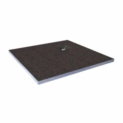Abacus Tileable Wet Room Square Shower Tray 1000 X 1000 X 30mm Corner Drain
