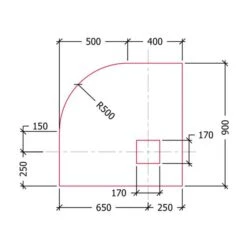 Abacus Level Access 500 Radius Quadrant Wet Room Shower Tray Kit - 900 X 900mm 11 Abacus Level Access 500 Radius Quadrant Wet Room Shower Tray Kit - 900 X 900mm -Perfect Finish EMST 20 1505 TECH