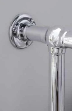 Radley Traditional Towel Radiator, 493 X 963, Chrome & White, Holborn London 1855 -Perfect Finish F03887 2