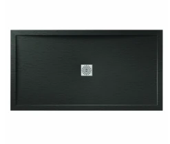 Aquaglass+ 1400mm Tinted Walk-in Shower Enclosure, Frontline Bathrooms 11 Aquaglass+ 1400mm Tinted Walk-in Shower Enclosure, Frontline Bathrooms -Perfect Finish Frontline Designer Stone Shower Tray Black